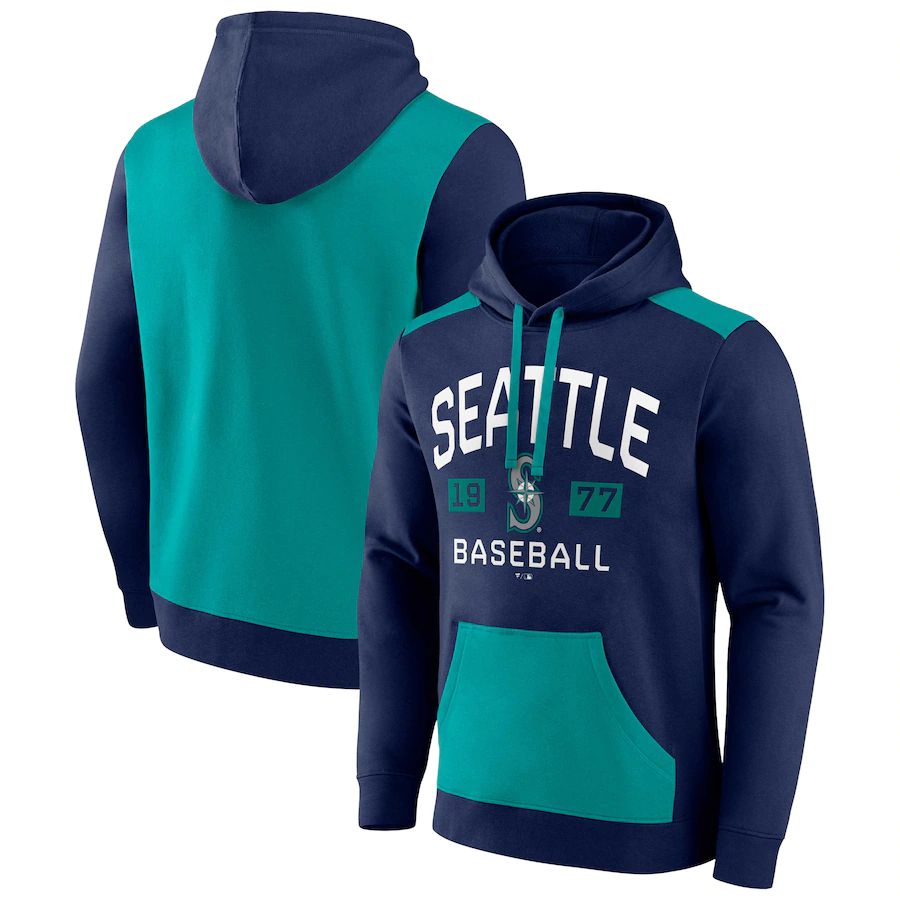 Men 2023 MLB Seattle Mariners blue Sweatshirt style 2